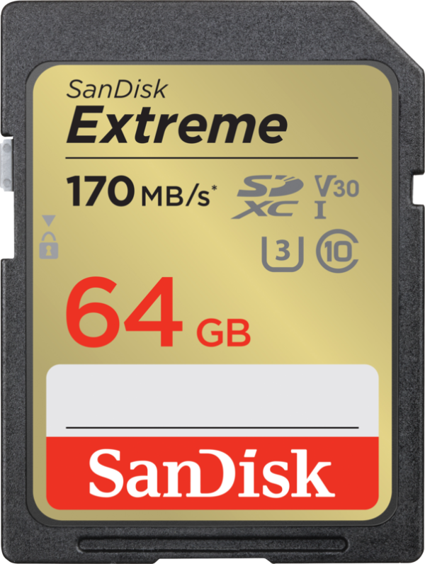 Aanbieding SanDisk SDXC Extreme 64GB 170mb/s