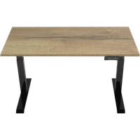 Koop Euroseats Elektrisch Zit Sta Bureau 160 x 80 Zwart/Eiken