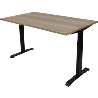 Koop Euroseats Zit/Zit Bureau 160 x 80 Zwart/Eiken